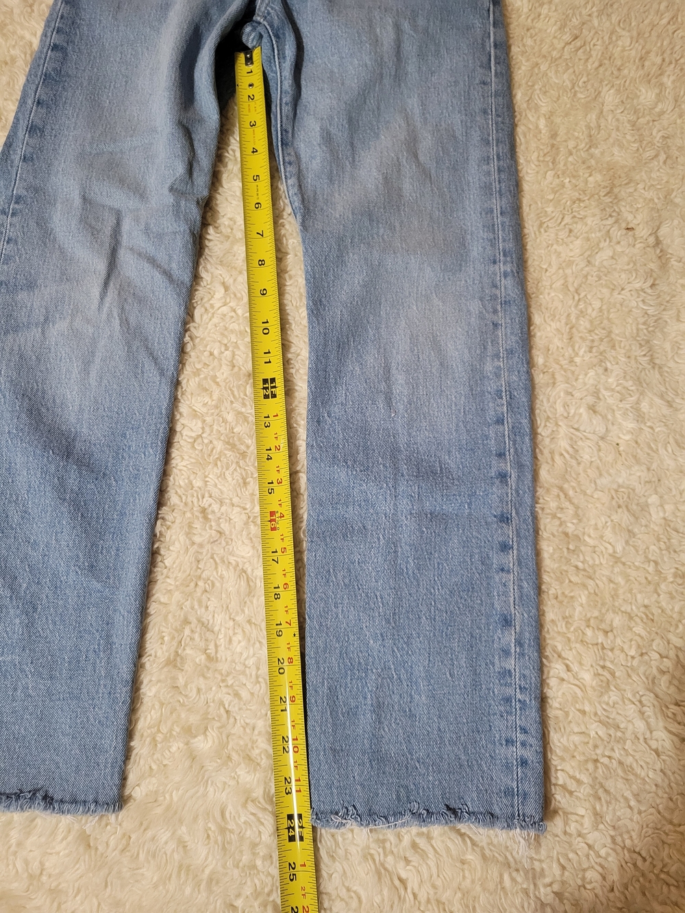 Levi's 501 Straight Leg Jeans | Size 23 | Inseam 24" - Picture 11 of 16